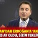 Babacan'dan Erdoğan'a 'anayasa' cevabı: 13 ay oldu, sizin teklifiniz ne?