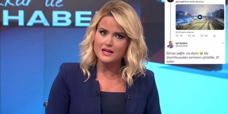 Bakanlığa ait bölgede İBB’yi eleştiren TRT spikeri sosyal medyada gündem oldu