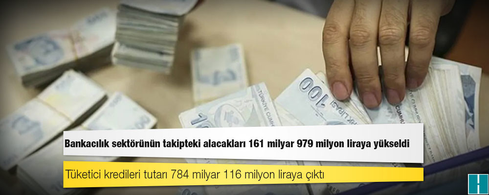 Bankacılık sektörünün takipteki alacakları 161 milyar 979 milyon liraya yükseldi