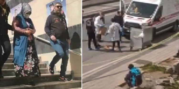 Bebeğini çöp konteynerine atan kadın serbest bırakıldı