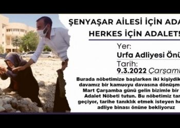 Bekleyişin 365'inci gününde, Şenyaşar ailesinden Urfa Adliyesi önüne davet