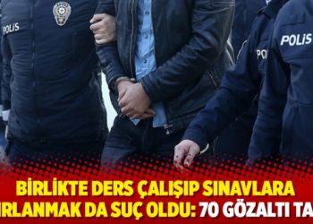 Birlikte ders &ccedil;alışıp sınavlara hazırlanmak da su&ccedil; oldu: 70 g&ouml;zaltı talebi