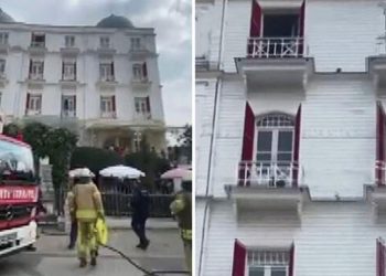 Büyükada’da tarihi otelde yangın