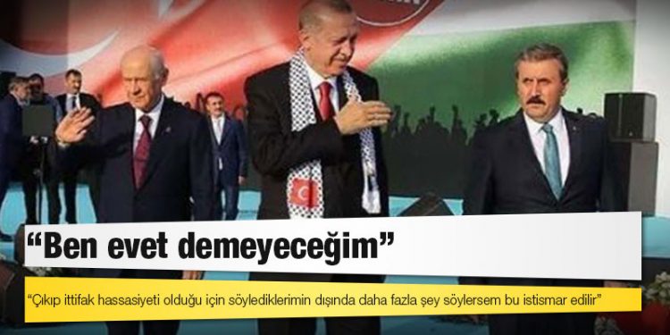 Cumhur İttifakı'nda seçim kanunu çatlağı: Ben evet demeyeceğim