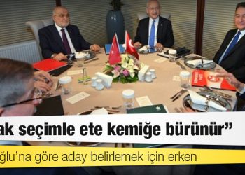 Davutoğlu’na göre aday belirlemek için erken: İttifak seçimle ete kemiğe bürünür