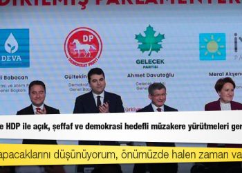 Demirtaş'tan 6 muhalefet partisine: Bir şekilde HDP ile açık, şeffaf ve demokrasi hedefli müzakere yürütmeleri gerekiyor