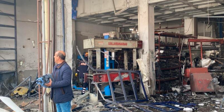 Diyarbakır’da sanayi sitesinde şiddetli patlama: 5’i ağır 10 yaralı