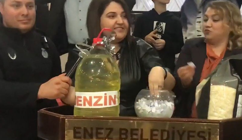 Enez Belediyesi çekiliş yaptı, ödüller: Yağ, un, şeker, tüp, benzin, mazot