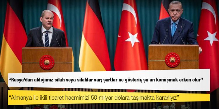 Erdoğan: Rusya’dan aldığımız silah veya silahlar var; şartlar ne gösterir, şu an konuşmak erken olur