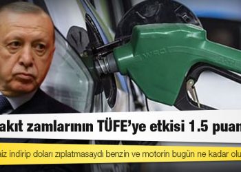 Erdoğan faiz indirip doları zıplatmasaydı benzin ve motorin bugün ne kadar olurdu?