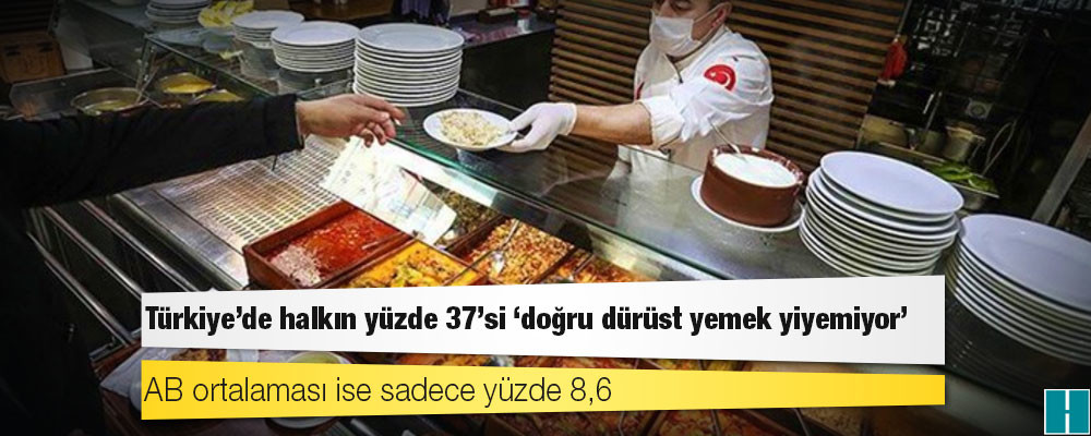 Eurostat: Türkiye’de halkın yüzde 37’si ‘doğru dürüst yemek yiyemiyor’