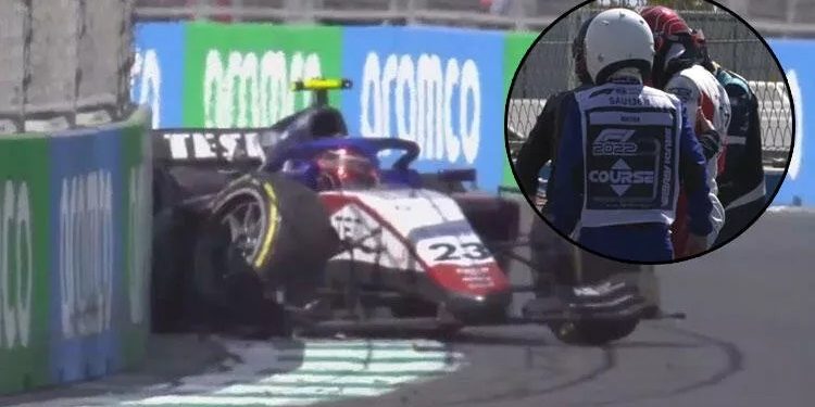 Formula 2'de Cem Bölükbaşı kaza yaptı