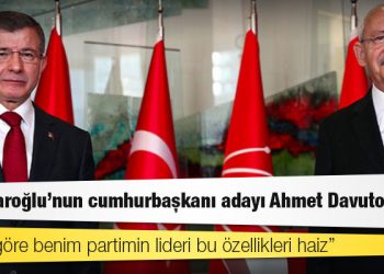 Gelecek Partisi Genel Başkan Yardımcısı Gözel: Kılıçdaroğlu'nun cumhurbaşkanı adayı Ahmet Davutoğlu