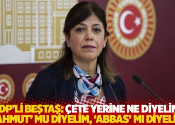 HDP'li Beştaş: &Ccedil;ete yerine ne diyelim; 'Mahmut' mu diyelim, 'Abbas' mı diyelim?