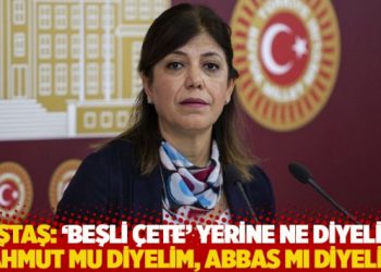 HDP&rsquo;li Beştaş: 'Beşli &Ccedil;ete' yerine ne diyelim; Mahmut mu diyelim, Abbas mı diyelim?