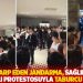 Hekimi darp eden jandarma, sağlık çalışanlarının alkışlı protestosuyla taburcu edildi