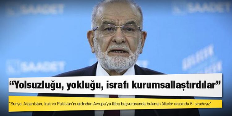 Karamollaoğlu: Cumhurbaşkanı uzayan kuyrukları görmezden geldiği yetmiyormuş gibi manda yoğurdu tavsiye ediyor