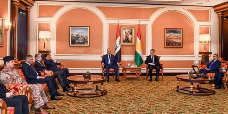 Kazımi, Başbakan Barzani ile saldırıda hasar alan bölgeleri ziyaret etti
