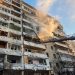 Kiev’deki saldırılarda 2 apartman top mermileriyle vuruldu