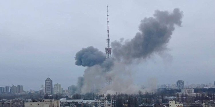 Kiev’deki televizyon kulesi bombalandı: 5 kişi hayatını kaybetti