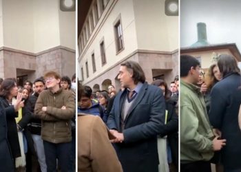 Koç Üniversitesi dekanı 'sen ne diyorsun lan' diyerek öğrencinin üstüne yürüdü