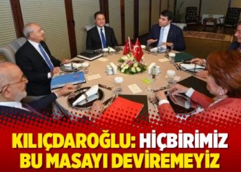 Kılı&ccedil;daroğlu: Hi&ccedil;birimiz bu masayı deviremeyiz