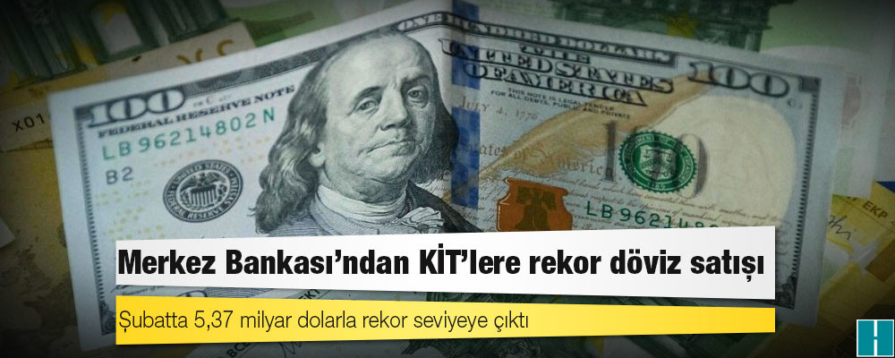 Merkez Bankası’ndan KİT’lere rekor döviz satışı