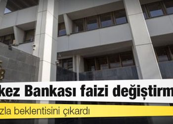 Merkez Bankası faizi değiştirmedi, cari fazla beklentisini çıkardı