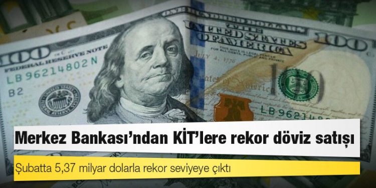 Merkez Bankası’ndan KİT’lere rekor döviz satışı