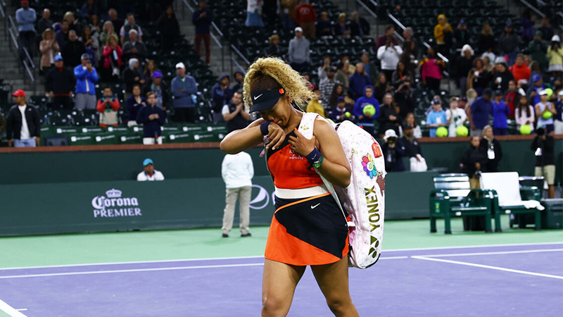 Naomi Osaka, Indian Wells turnuvasına gözyaşlarıyla veda etti