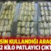 Polisin kullandığı araçtan 52 kilo patlayıcı çıktı