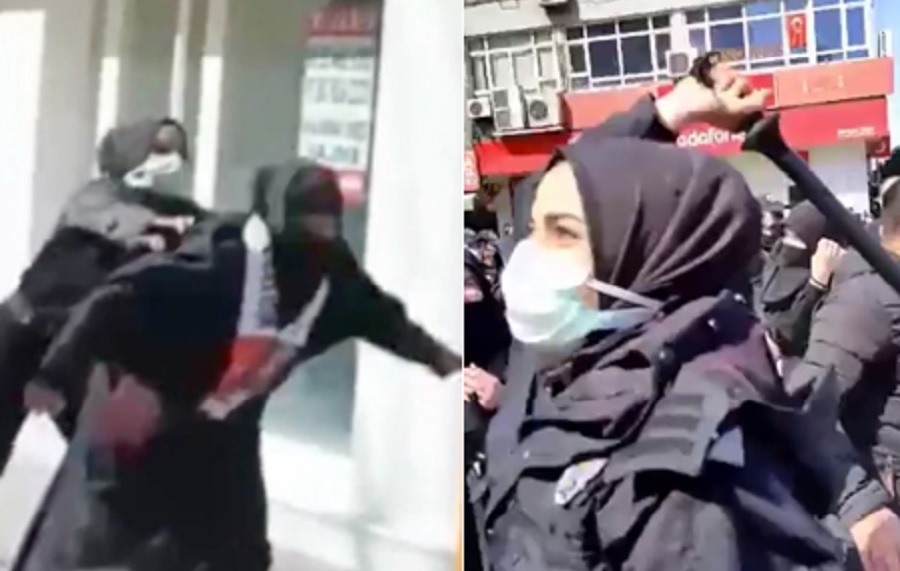 Polislerden kan donduran konuşmalar: ‘Kızlar bugün iyi stres attı, bayağı inlettirdi, türbanlı türbanlıya vurur mu diyor’