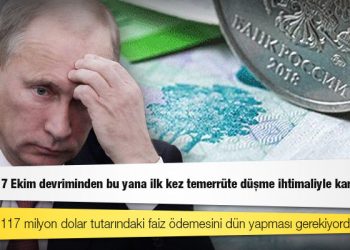Rusya, 1917 Ekim devriminden bu yana ilk kez temerrüte düşme ihtimaliyle karşı karşıya