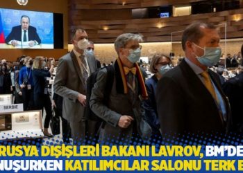 Rusya Dışişleri Bakanı Lavrov, BM’de konuşurken katılımcılar salonu terk etti