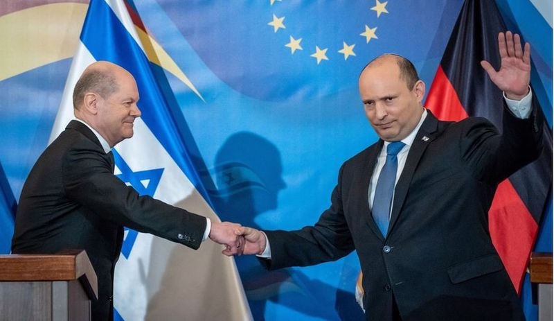 Scholz, İsrail Başbakanı Bennett ile görüştü