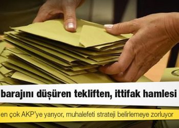Seçim barajını düşüren tekliften, ittifak hamlesi çıktı: Yeni teklif en çok AKP’ye yarıyor, muhalefeti strateji belirlemeye zorluyor