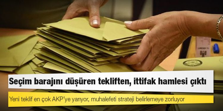 Seçim barajını düşüren tekliften, ittifak hamlesi çıktı: Yeni teklif en çok AKP’ye yarıyor, muhalefeti strateji belirlemeye zorluyor