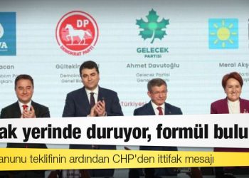 Seçim kanunu teklifinin ardından CHP'den ittifak mesajı: Formül buluruz