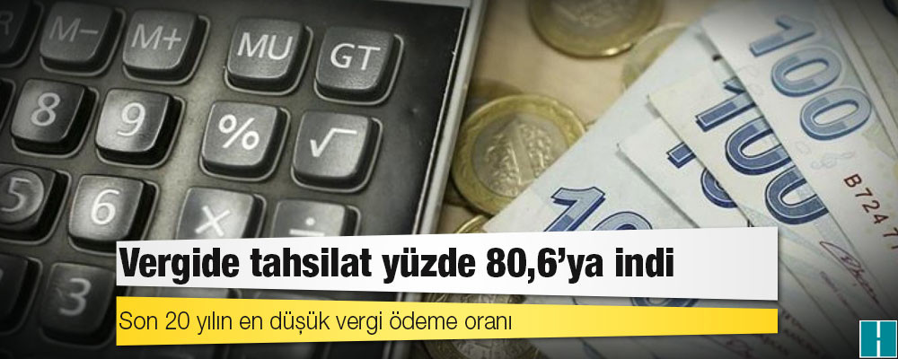 Son 20 yılın en düşük vergi ödeme oranı: Vergide tahsilat yüzde 80,6'ya indi