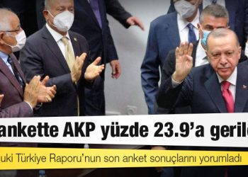 Son ankette AKP yüzde 23.9'a geriledi