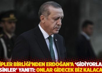 Tabipler Birliği'nden Erdoğan'a 'Gidiyorlarsa gitsinler' yanıtı: 2023'te onlar gidecek biz kalacağız