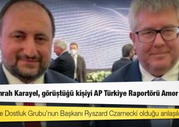 Türkiye-AB KPK Başkanı olan AKP'li Emrah Karayel, görüştüğü kişiyi AP Türkiye Raportörü Amor sanmış!