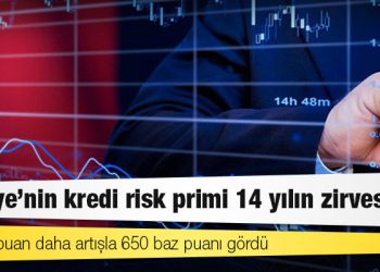 Türkiye'nin kredi risk primi 14 yılın zirvesinde