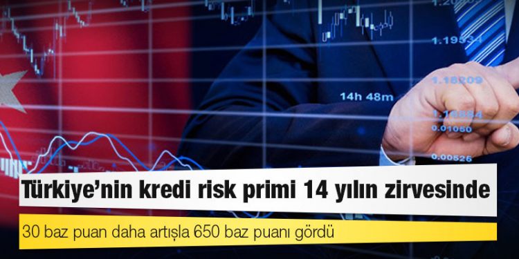 Türkiye'nin kredi risk primi 14 yılın zirvesinde