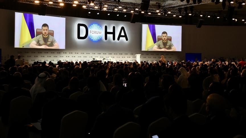 Ukrayna Devlet Başkanı Zelenski, Doha Forumu'na bağlandı: Rusya'ya enerjinin bir silah olmadığı gösterilmelidir