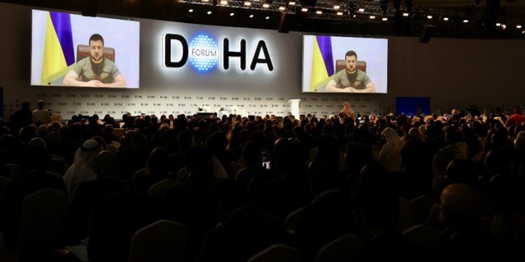 Ukrayna Devlet Başkanı Zelenski, Doha Forumu'na bağlandı: Rusya'ya enerjinin bir silah olmadığı gösterilmelidir