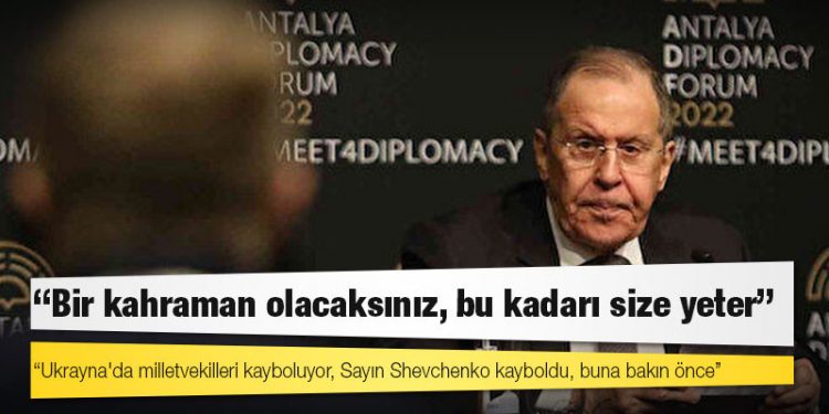 Ukraynalı gazetecinin sorusu Lavrov'u kızdırdı: Bir kahraman olacaksınız, bu kadarı size yeter