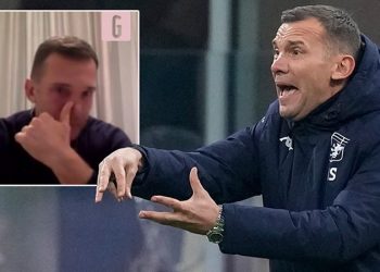 Ukraynalı teknik direktör Andriy Shevchenko, savaşı anlatırken gözyaşlarına engel olamadı