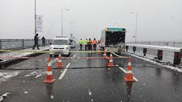 Unkapanı Köprüsü yine trafiğe kapatıldı