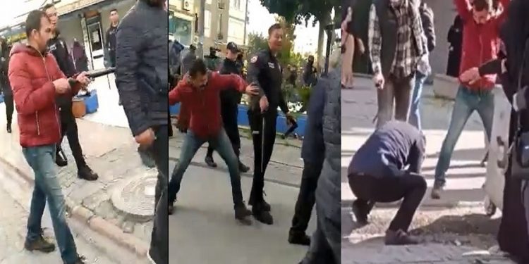 Vatandaşları öldüresiye döven ‘kırmızı montlu’, Güvenlik Şube Müdürü Ali Abdullah Baytok çıktı